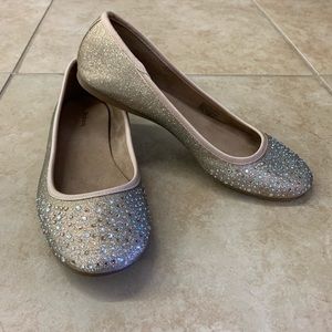 Gold Sparkly Flats!